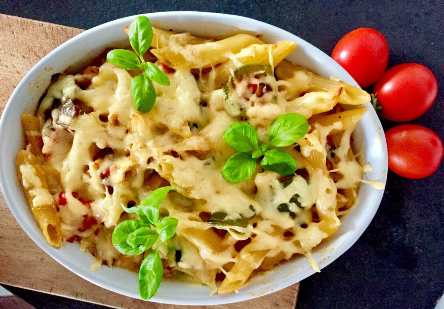 Zapiekanka makaronowa z kurczakiem
