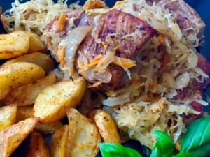 Żeberka w kapuście