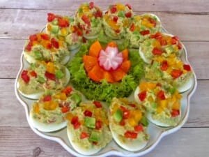 Jajka faszerowane guacamole