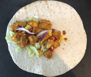 Tortilla z mięsem gyros
