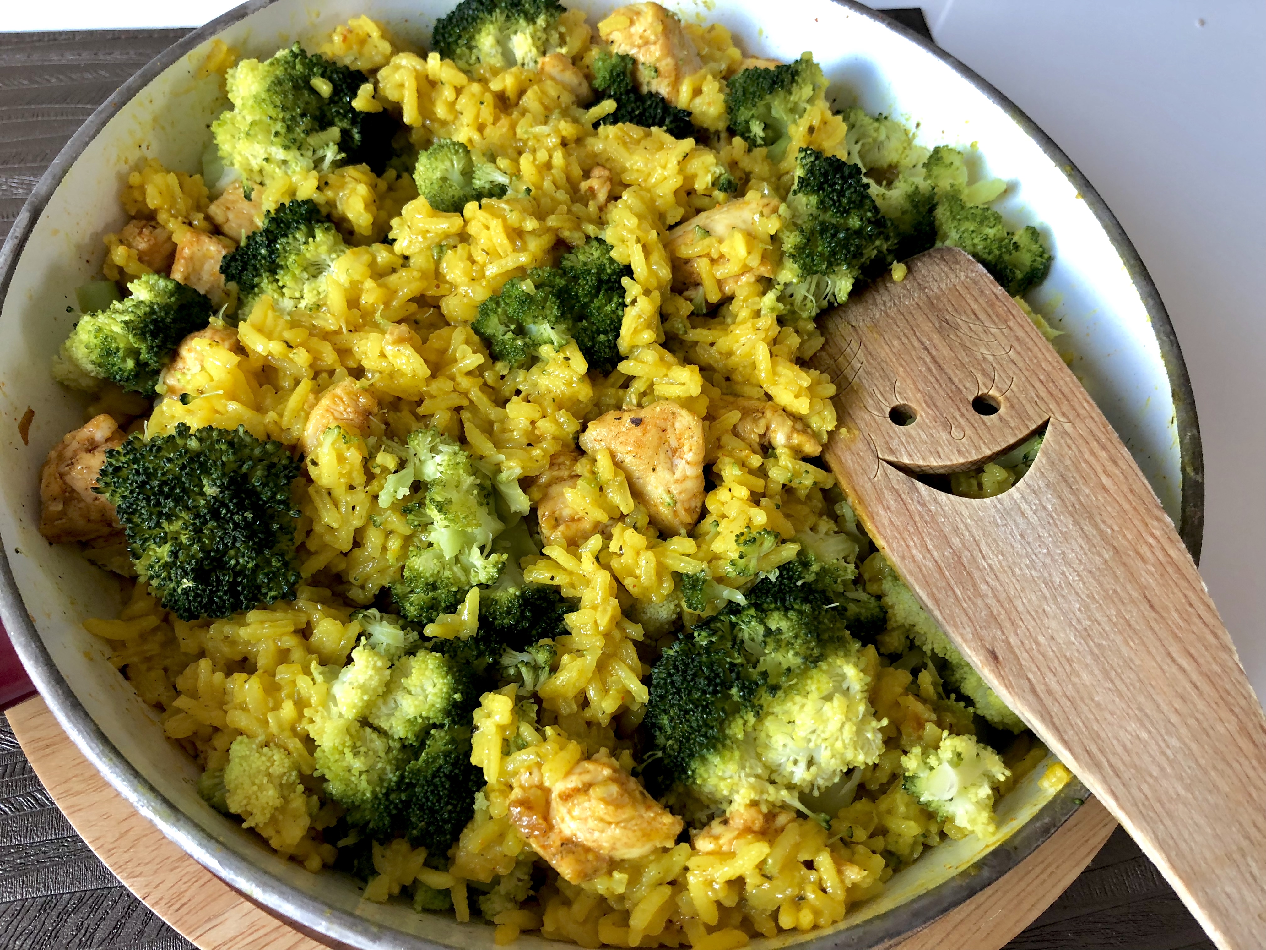 risotto z kurczakiem i brokułem - pomysł na szybki obiad