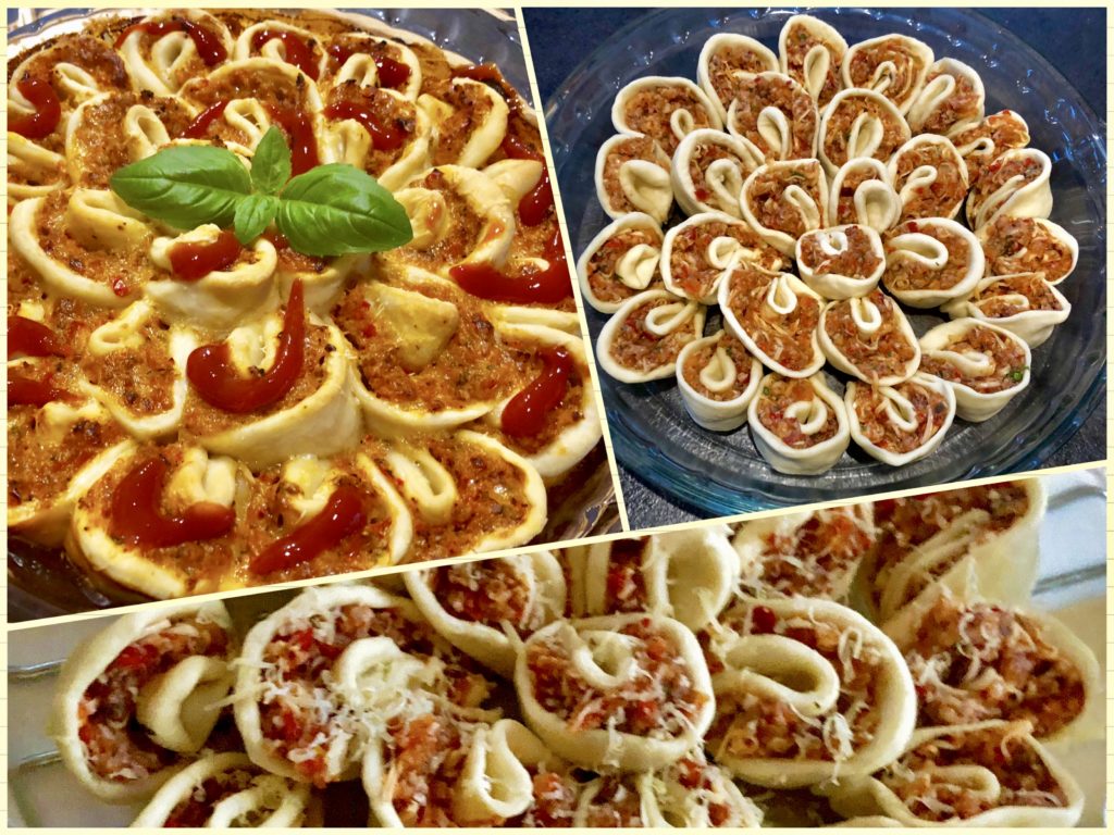Odrywana pizza kwiatek