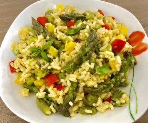 risotto z zielonymi szparagami