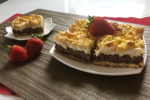 ciasto pleśniak z rabarbarem