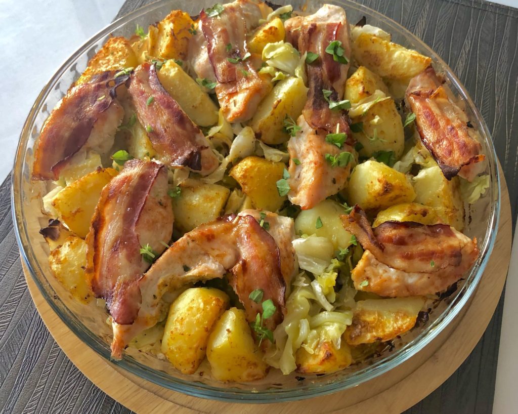 kurczak pieczony w bekonie