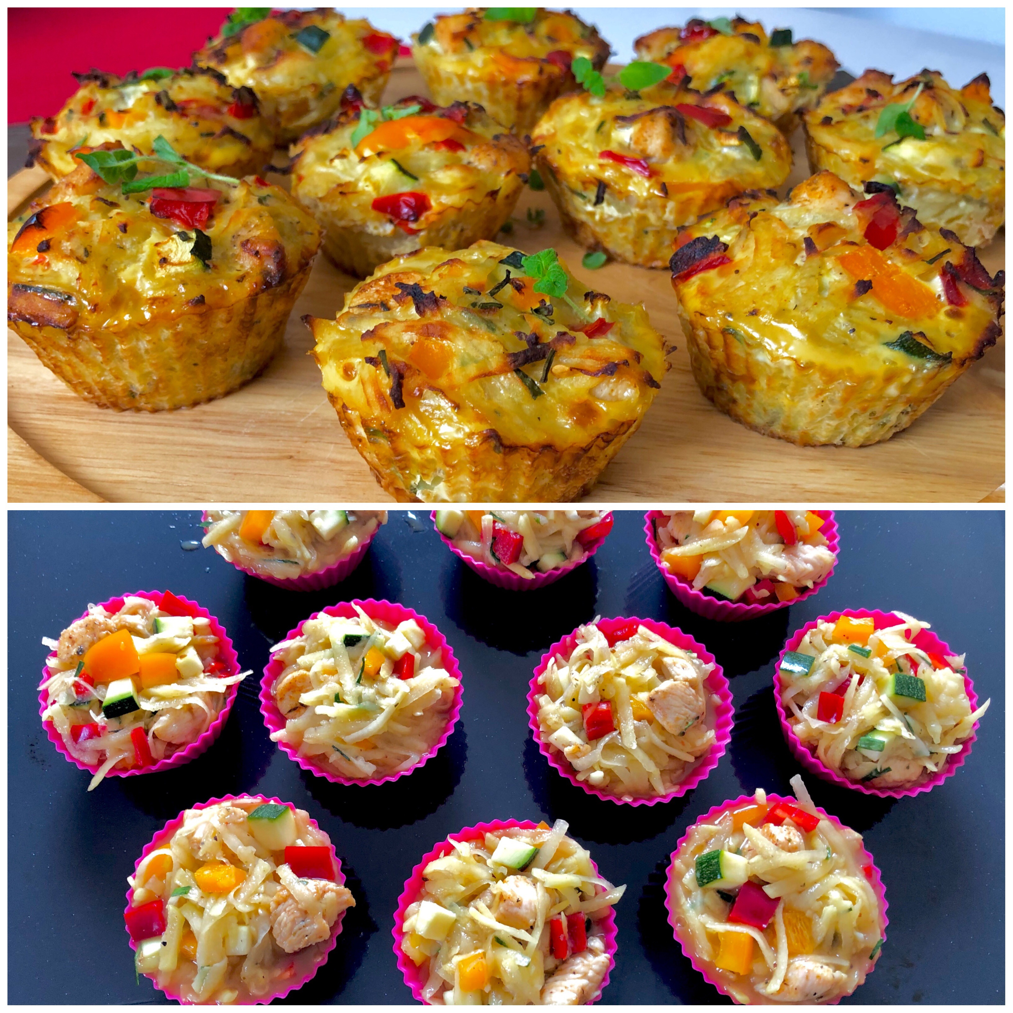 muffinki ziemniaczane z warzywami