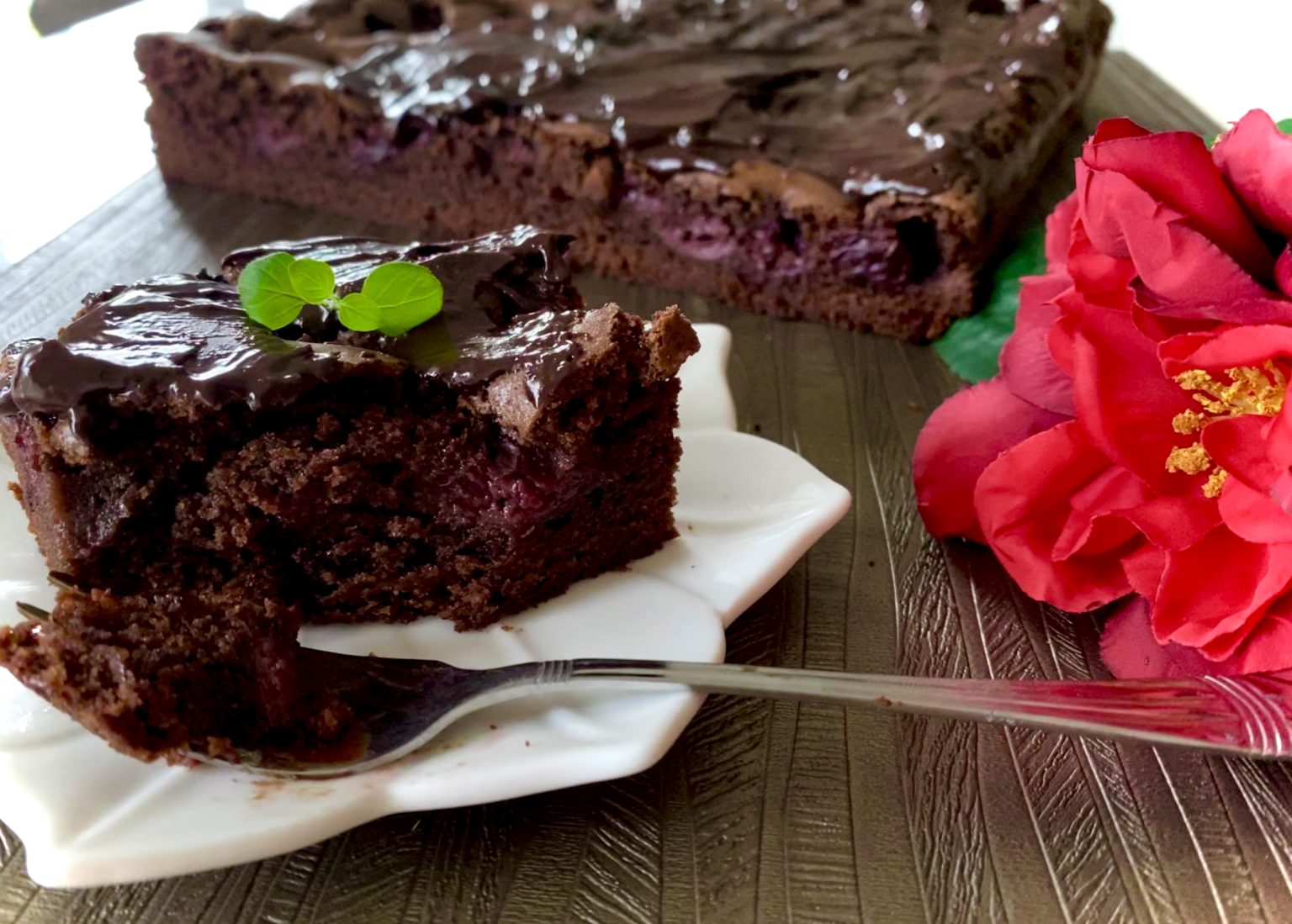 Brownie z wiśniami