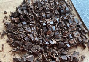 Posiekana czekolada do babeczek brownie 