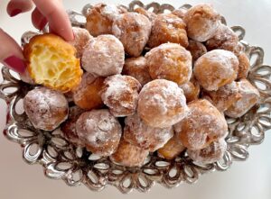 Mini pączki serowe – słodka