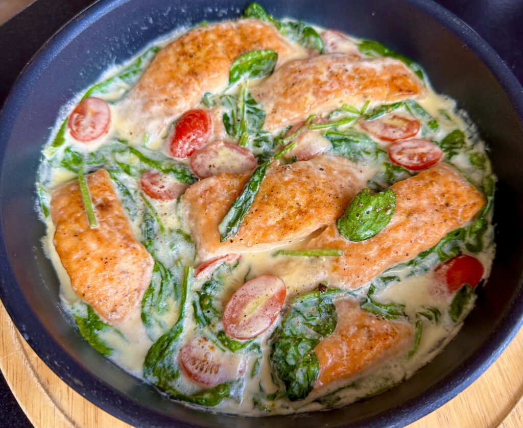 przepis na łososia w curry