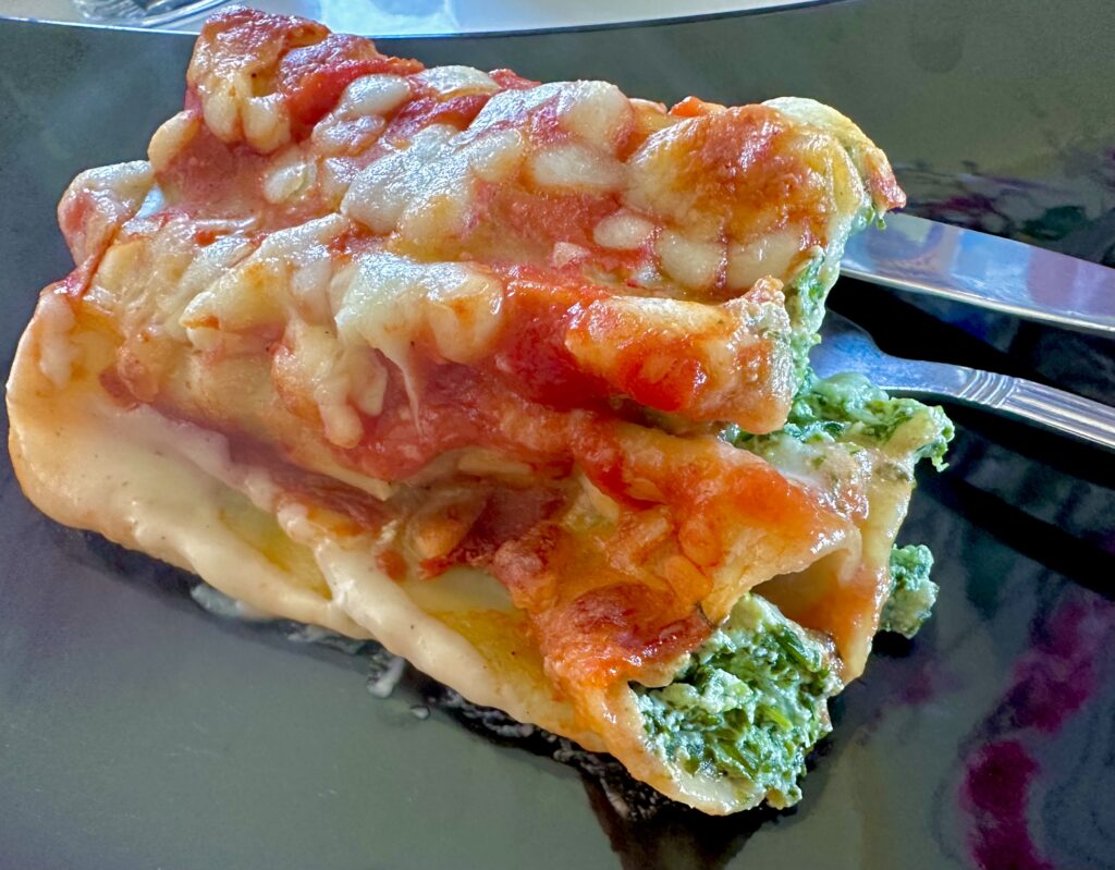Cannelloni ze szpinakiem i ricottą
