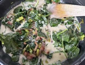 Makaron z boczkiem w sosie gorgonzola - IMG 1374