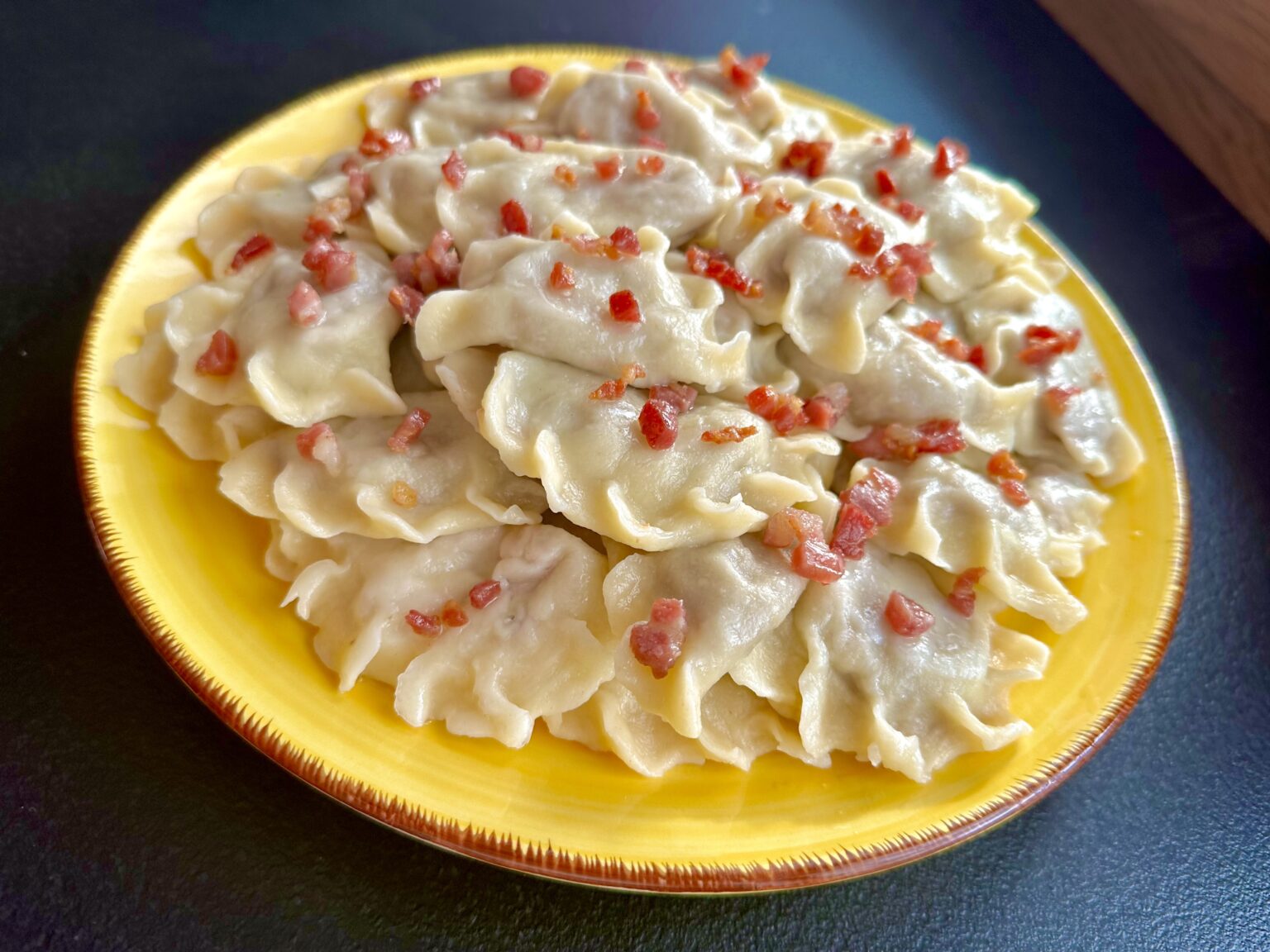 Pierogi z białą kiełbasą i chrzanem - IMG 9556