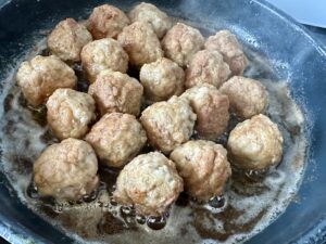 Kremowe risotto z klopsikami i cukinią - IMG 3109