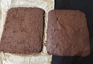 Ciasto brownie z wiśniami i kremem śmietankowym - IMG 3795