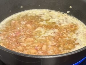 Kremowy makaron z boczkiem i sosem brokułowym - IMG 8103