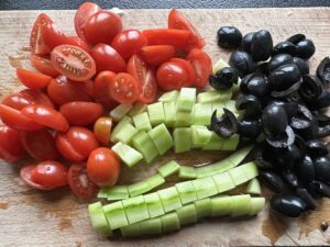 Fit sałatka makaronowa z sosem musztardowym - IMG 1541