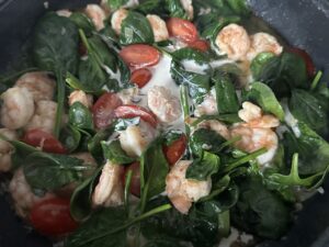 Makaron z krewetkami w sosie serowym - IMG 5865