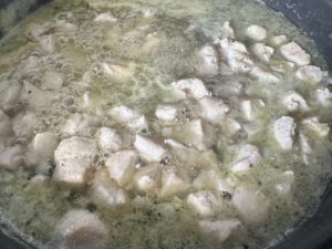 Makaron z kurczakiem w sosie mozzarella - IMG 5339