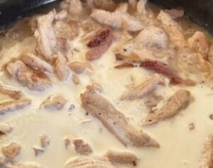 Fileciki w sosie carbonara - IMG 1302